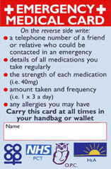 Emergency Medi Card